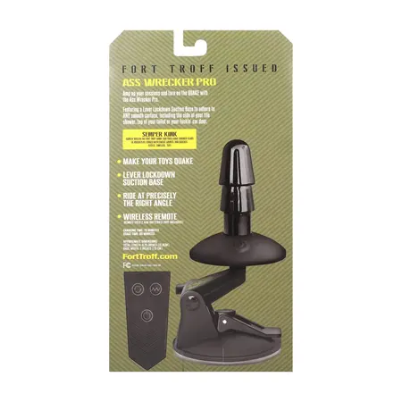 Doc Johnson Vac-U-Lock Pro Intimate Machine with Remote Control Black