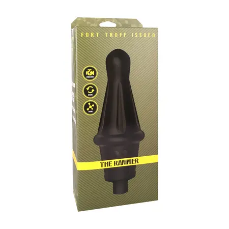 Doc Johnson The Rammer Black Intimate Machine with Remote, Silicone