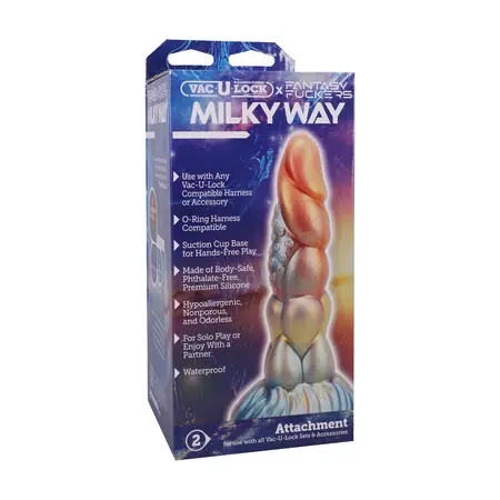 Fantasy Fuckers Via Lactea višebojna silikonska intimna mašina 20 cm