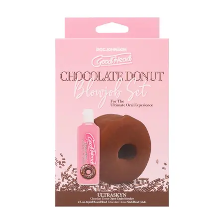 Doc Johnson ULTRASKYN intimni set Chocolate Donut, kompaktna veličina