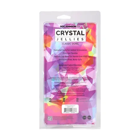 Doc Johnson Crystal Jellies model 7.5 Arcoiris Soft Touch 19.7cm