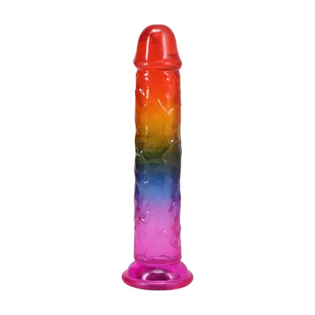 Doc Johnson Crystal Jellies model 7.5 Arcoiris Soft Touch 19.7cm