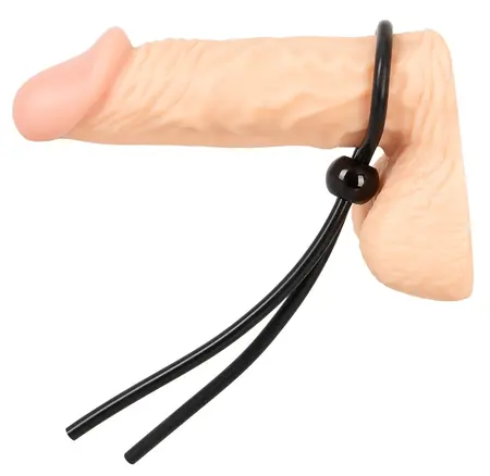 Magic Shiver ADV24 Adjustable Silicone Intimate Support Ring Black 20cm