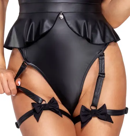Cottelli Costumes Bunny Body XL crni seksi kostim zeke sa dodacima