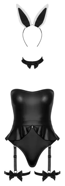 Cottelli COSTUMES Bunny Body S crni set kostima sa dodacima