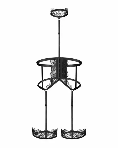 Obsessive crni podesivi harness za telo S/M