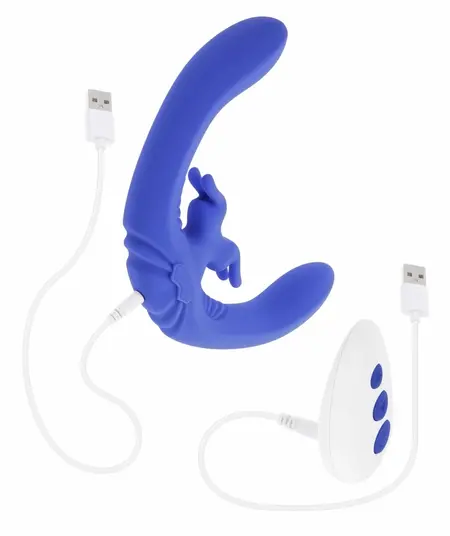 Evolved Lovebirds dvostrani fleksibilni silikonski stimulator, roze, USB