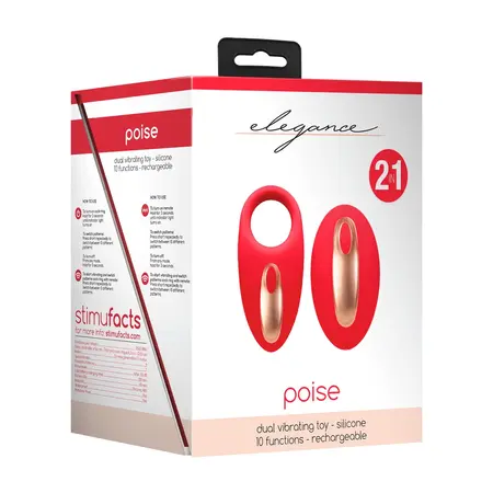 Satisfyer Poise Red - Dual Motor Silicone Intimate Stimulation Set