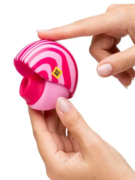 ROMP Spin kompaktni stimulator sa vazdušnim talasima i zaštitnom kutijom, 7 cm, roze