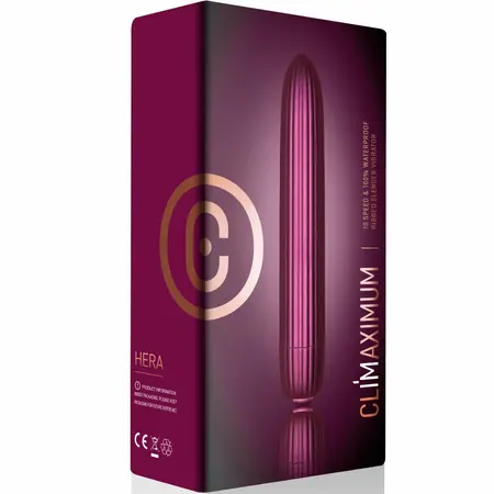 Climaximum Hera rebrasti bullet vibrator sa 10 modova vodootporan ljubičasti