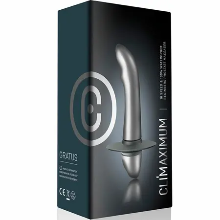 Climaximum Gratus masažer prostate za početnike 10 modova vodootporan crni