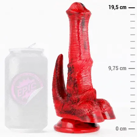 EPIC Vulcanus Night Dragon silikonski fantazijski model, 19.5cm, crni