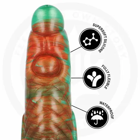 EPIC Tiryon Green Flash silikonska intimna mašina fentezi dizajna od 215mm