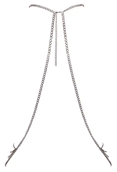 Cottelli ACCESSOIRES srebrni lanac za telo podesivi metalni nakit