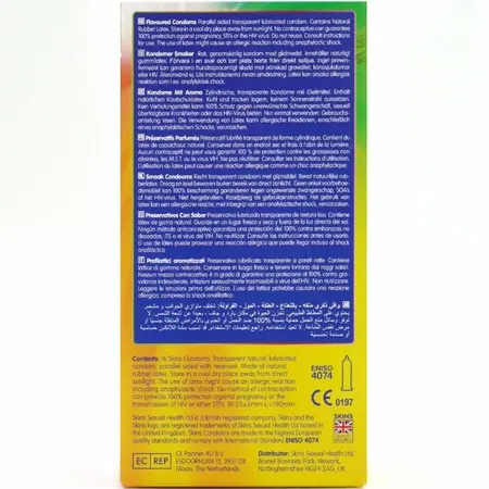 Skins Premium Kondomi Više Ukusa 16-Pak - Banana, Mentol, Jagoda, Bubblegum