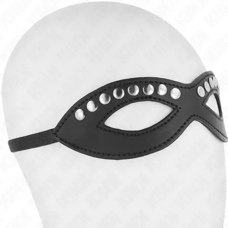 KINK maska za oči sa mini nitnama Model 1 crna 20.5x5.5cm podesiva traka