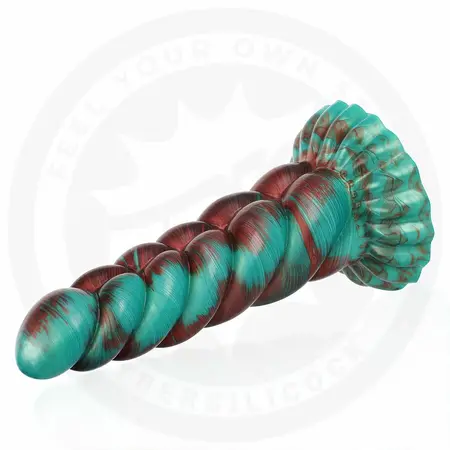 EPIC Zirion Aridfire silikonski fantazijski model, 206 mm, crveno narandžasti