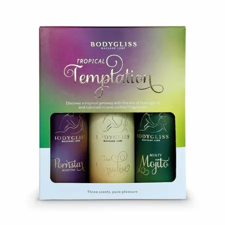 BodyGliss Travel Edition set od 3 lubrikanta sa mirisima tropskih koktela