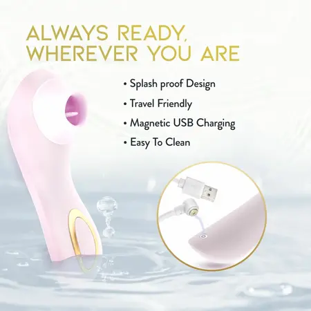 Blush Delice Fleur Air Pulse System, nežno ljubičasta boja, ergonomski dizajn