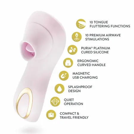 Blush Delice Fleur Air Pulse System, nežno ljubičasta boja, ergonomski dizajn