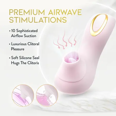 Blush Delice Fleur Air Pulse System, nežno ljubičasta boja, ergonomski dizajn