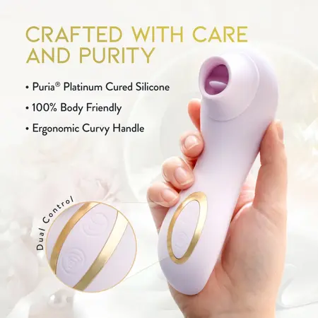 Blush Delice Fleur Air Pulse System, nežno ljubičasta boja, ergonomski dizajn