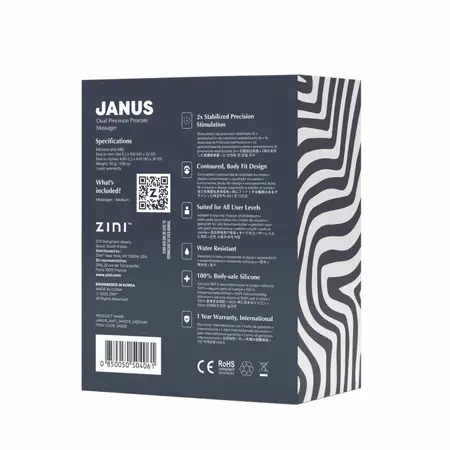 Zini Janus Anti Shock M Black - Dual Precision Prostate Stimulator
