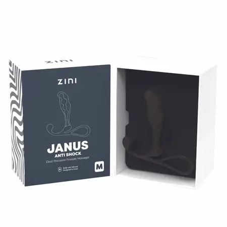 Zini Janus Anti Shock M Black - Dual Precision Prostate Stimulator