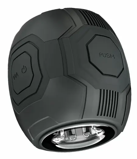 Blush Novelties Dome X automatski vibrirajući masturbator u crnoj boji sa 10 modova vibracije i USB punjenjem