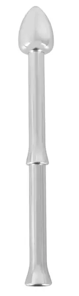 Rebel Metal Milking Stick, punjivi sistem za prostatu, srebrni, 26.5cm