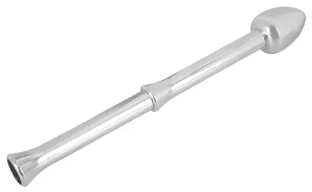 Rebel Metal Milking Stick, punjivi sistem za prostatu, srebrni, 26.5cm