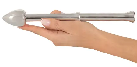 Rebel Metal Milking Stick, punjivi sistem za prostatu, srebrni, 26.5cm