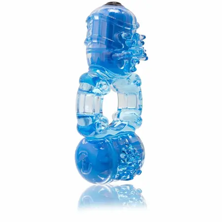 The Screaming O Big O 2 Blue Double Vibrating Ring System