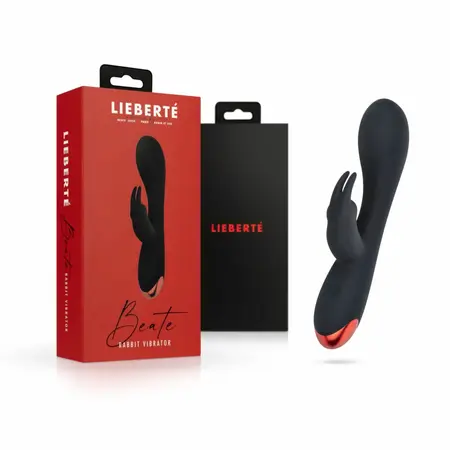 Lieberte Beate Dual Action silikonski intimni masažer, roze, USB punjiv
