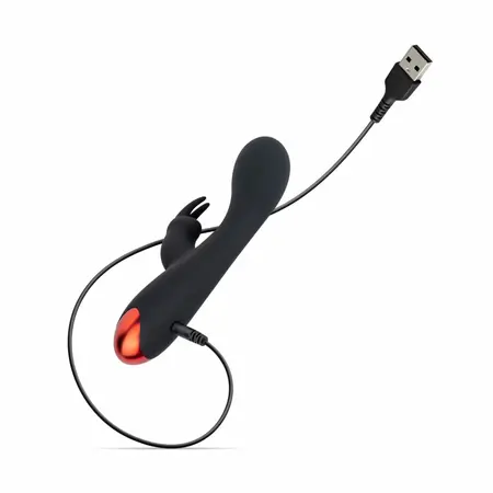 Lieberte Beate Dual Action silikonski intimni masažer, roze, USB punjiv
