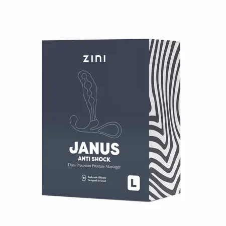 Zini Janus Anti Shock L Black - Advanced Dual-Zone Intimate Device