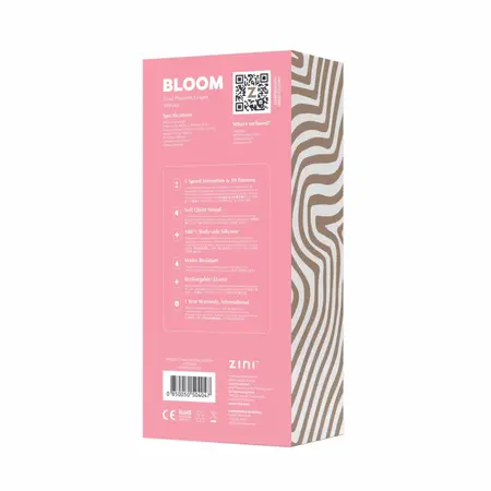 Zini BLOOM Cherry Blossom Dual-Action Silicone Intimate Device Pink