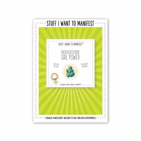 Warm Human Manifest Greeting Card Girl Power - Empowering Message