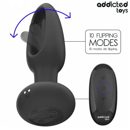 Addicted Toys vibrirajući analni čep sa daljinskim upravljačem i oscilirajućim silikonskim vrhom 130mm