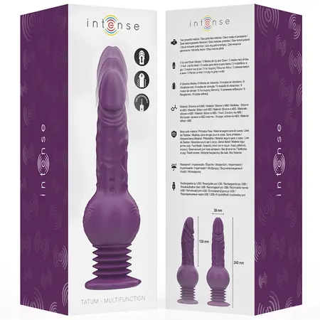 INTENSE Tatum multifunkcionalni vibrator sa gore dole pokretima 24cm ljubičasti