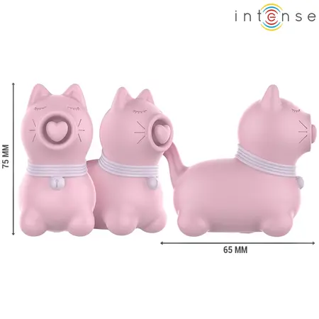 Intense Puppy Point Pink, kompaktni klitorisni stimulator sa tapkajućim efektom, punjiv na USB