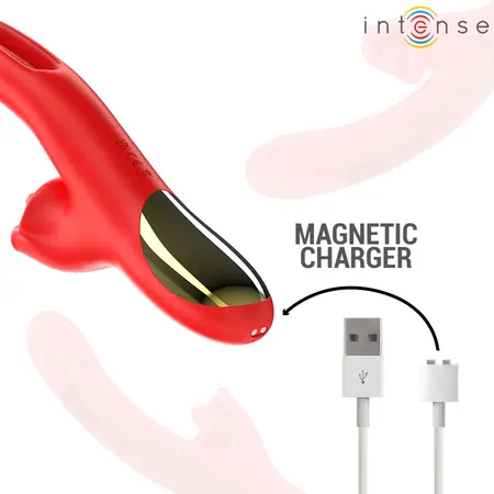 Intense Jessica Red napredni multifunkcionalni vibrator dužine 24.8 cm