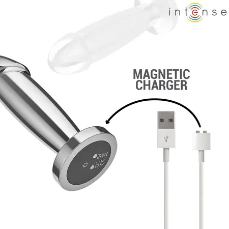 INTENSE S metalni intimni čep sa 10 modova vibracije i daljinskim upravljačem, dužina 10 cm