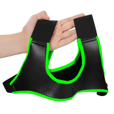 Ouch! Neoprenski harness koji svetli u mraku podesivi S/M zeleni