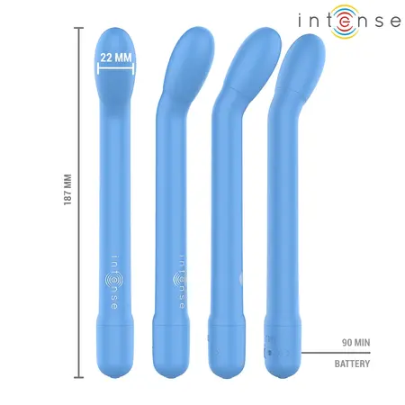 Intense Fun Model G-Spot Blue Vibration System 19cm USB Rechargeable