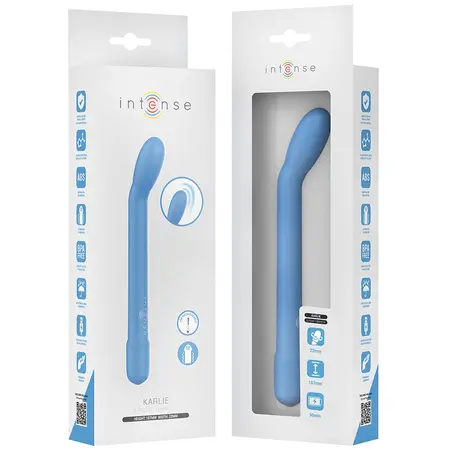 Intense Fun Model G-Spot Blue Vibration System 19cm USB Rechargeable