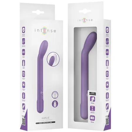 INTENSE FUN G-Spot Vibrator Model 9173, USB, Deep Purple, 19cm