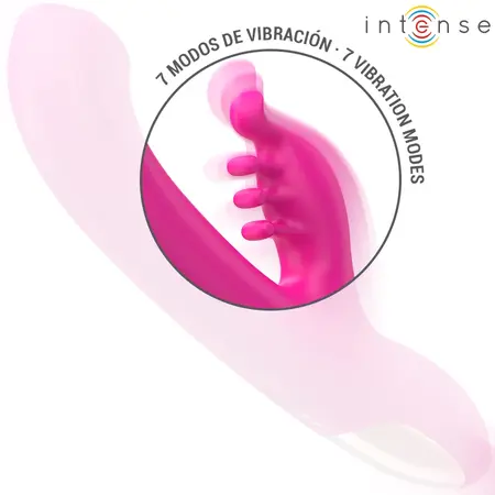 INTENSE Christina Pink vibrator sa dvostrukom stimulacijom 22.5 cm