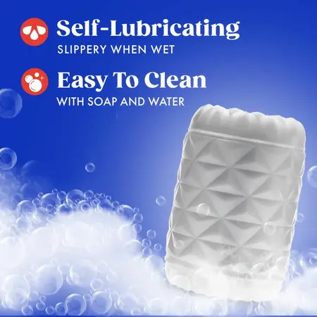 Rize Reakt White Self-Lubricating Pocket Stimulation Device