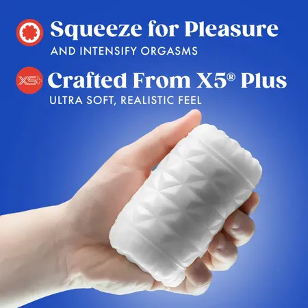 Rize Reakt White Self-Lubricating Pocket Stimulation Device